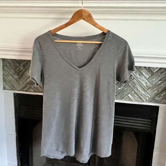 Slate OLD NAVY EveryWear V-Neck SLUB KNIT TEE T-Shirt Size SMALL (S) - Picture 5 of 14